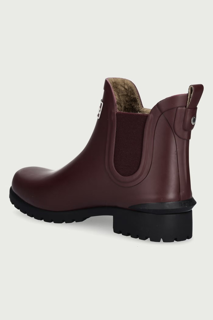 Obuwie Barbour Kalosze damskie Kirkton LRF0104RE97 bordowy