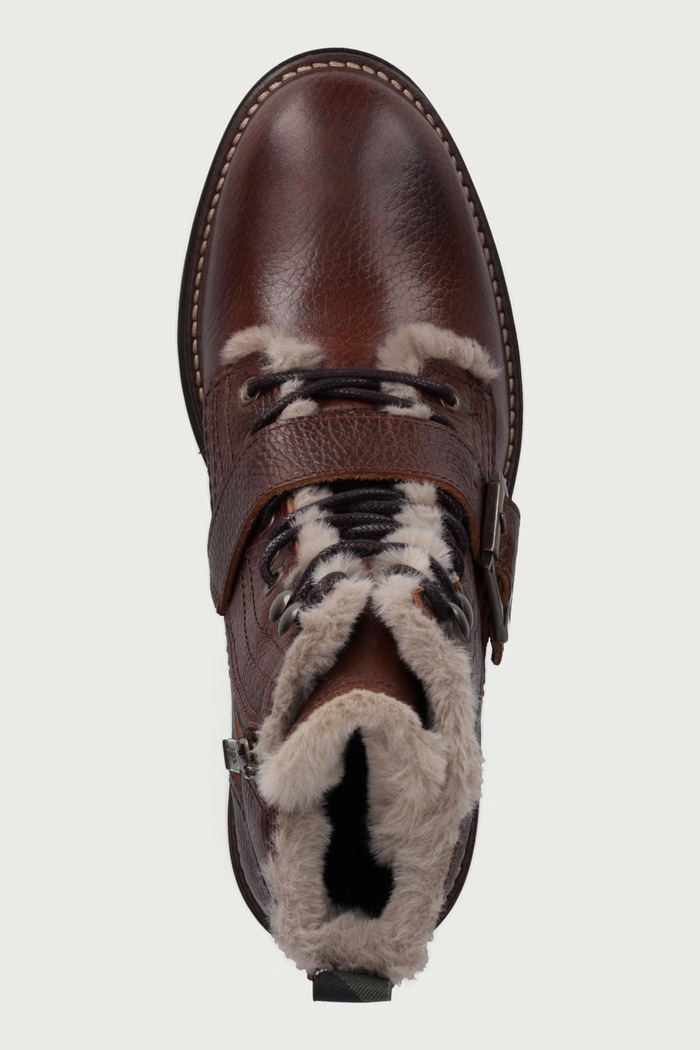 Gležnjače za žene od kože Pendle Barbour LFO0817BR51 smeđa