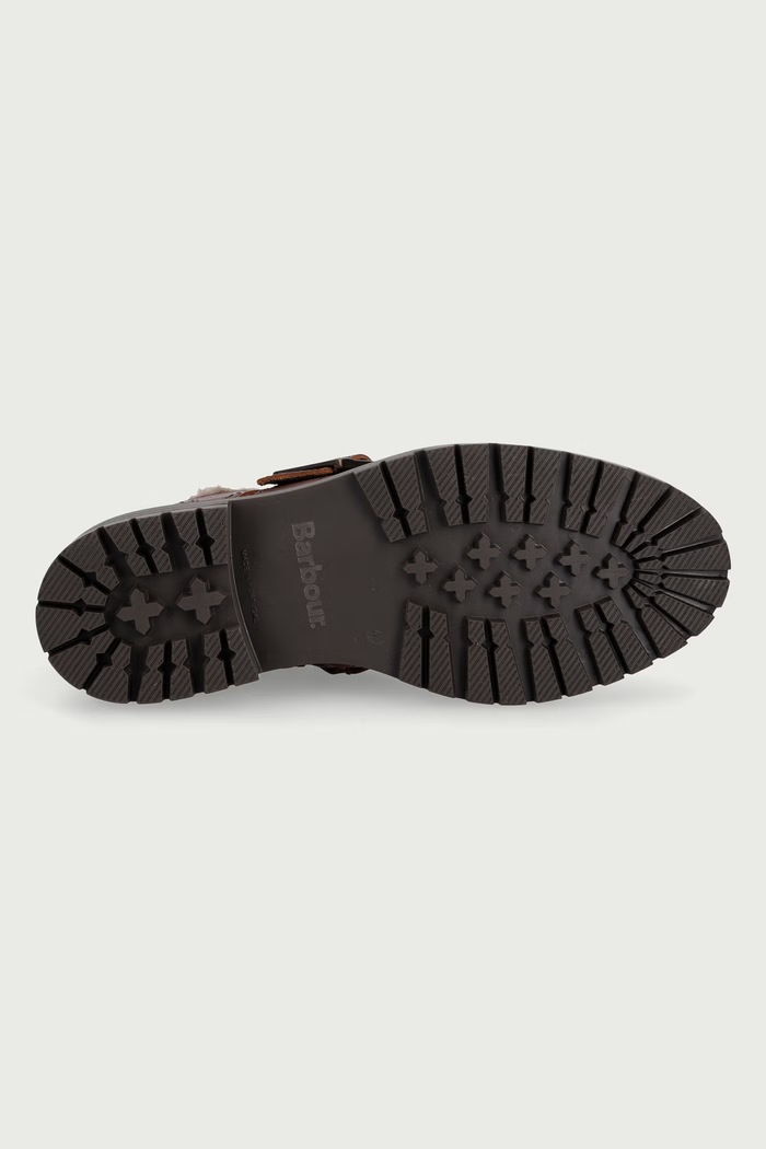 Gležnjače za žene od kože Pendle Barbour smeđa LFO0817BR51