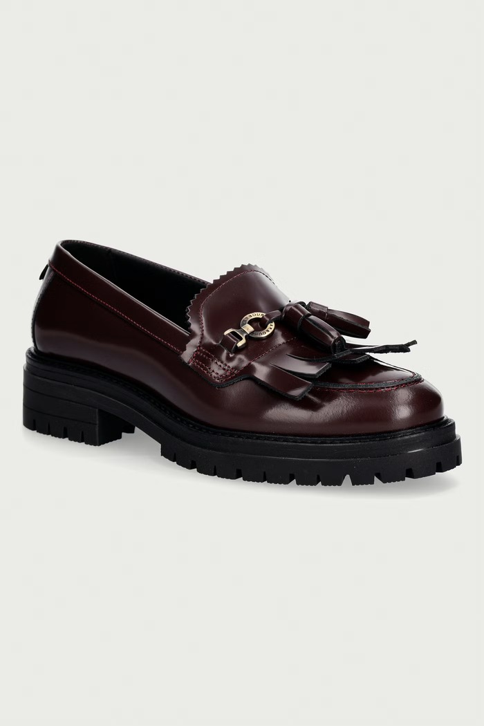 Barbour μοκασίνια Γυναικεία δερμάτινα Ava μπορντό LFO0814RE91