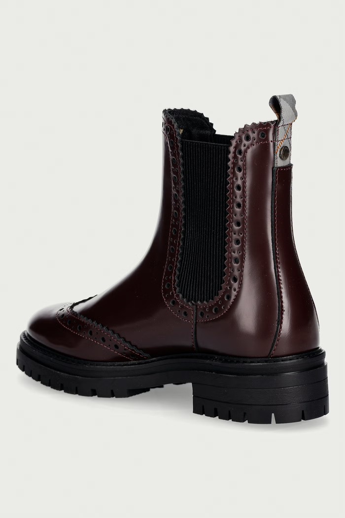 Παπούτσια Barbour μπότες τσέλσι Γυναικείες δερμάτινες Fawne LFO0813RE91 μπορντό