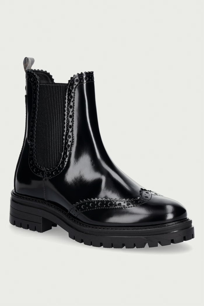 Barbour μπότες τσέλσι Γυναικείες δερμάτινες Fawne μαύρο LFO0813BK71