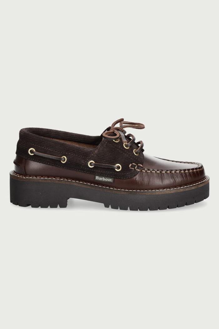 Barbour Mokasinke za žene od kože Darras LFO0798BR98 smeđa AW26