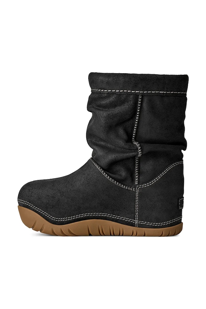 Bucked Boot cizme de zăpadă pentru femei din piele întoarsă UGG 1179830.BLK negru