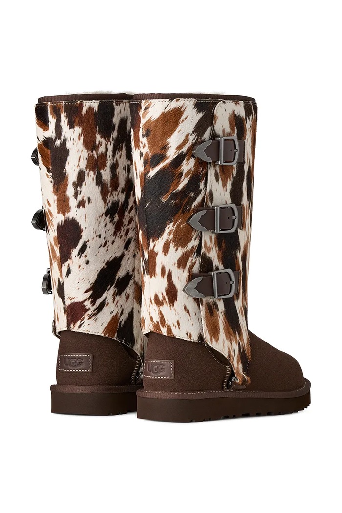 Obuwie UGG Classic Tall Western śniegowce damskie zamszowe 1180397.BCDR brązowy