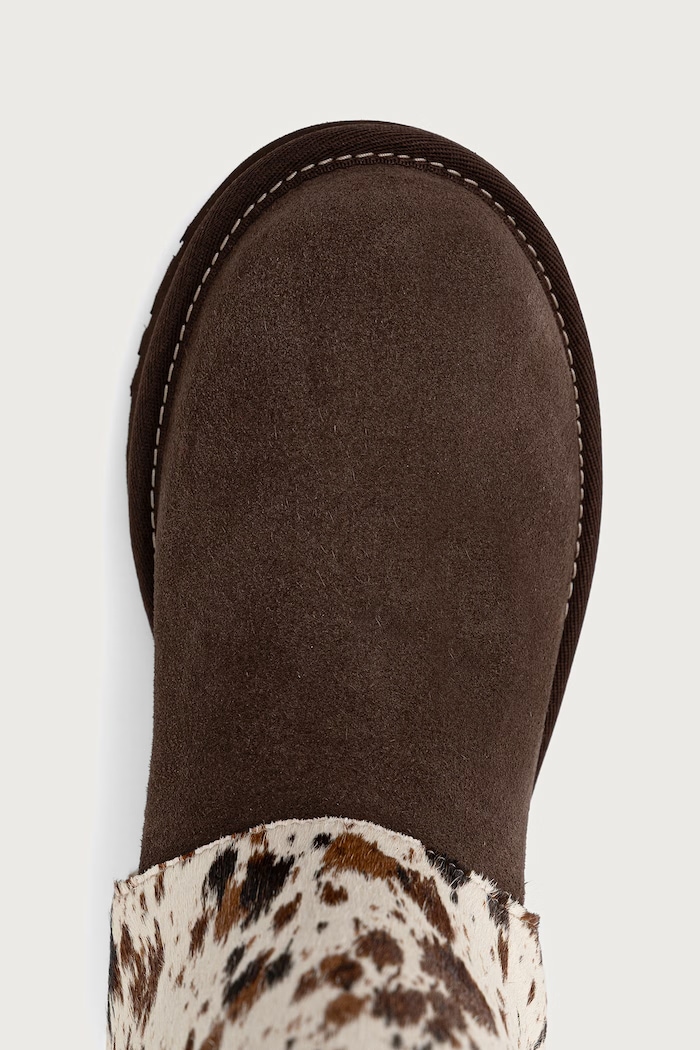 Classic Tall Western śniegowce damskie zamszowe UGG brązowy 1180397.BCDR