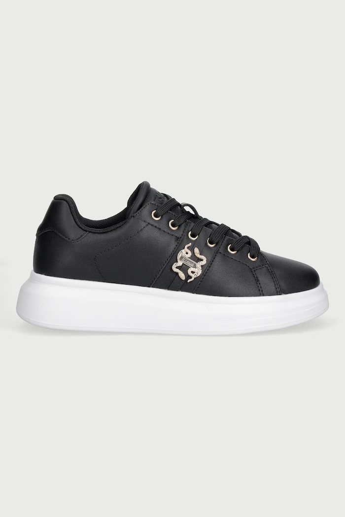 Just Cavalli Sneakersy damskie skórzane 81RA3SB1ZPC43899 czarny AW26