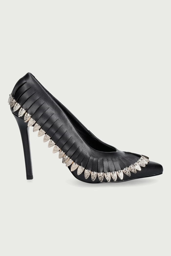 Just Cavalli Szpilki skórzane 81RA3S09ZPC27899 czarny AW26