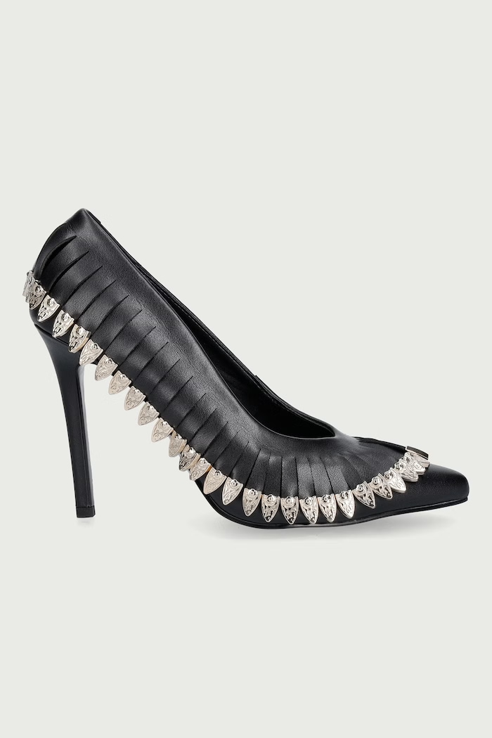 Just Cavalli Szpilki skórzane 81RA3S09ZPC27899 czarny AW26