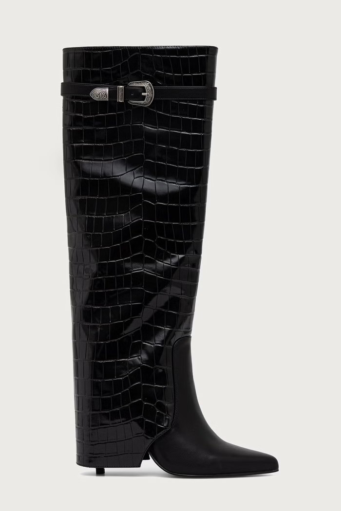 Just Cavalli Kozaki na szpilce damskie 81RA3S04ZSE89899 czarny AW26