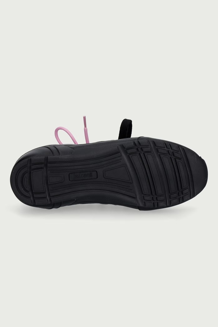 Sneakersy damskie skórzane Just Cavalli czarny 81RA3SF1ZPC47899