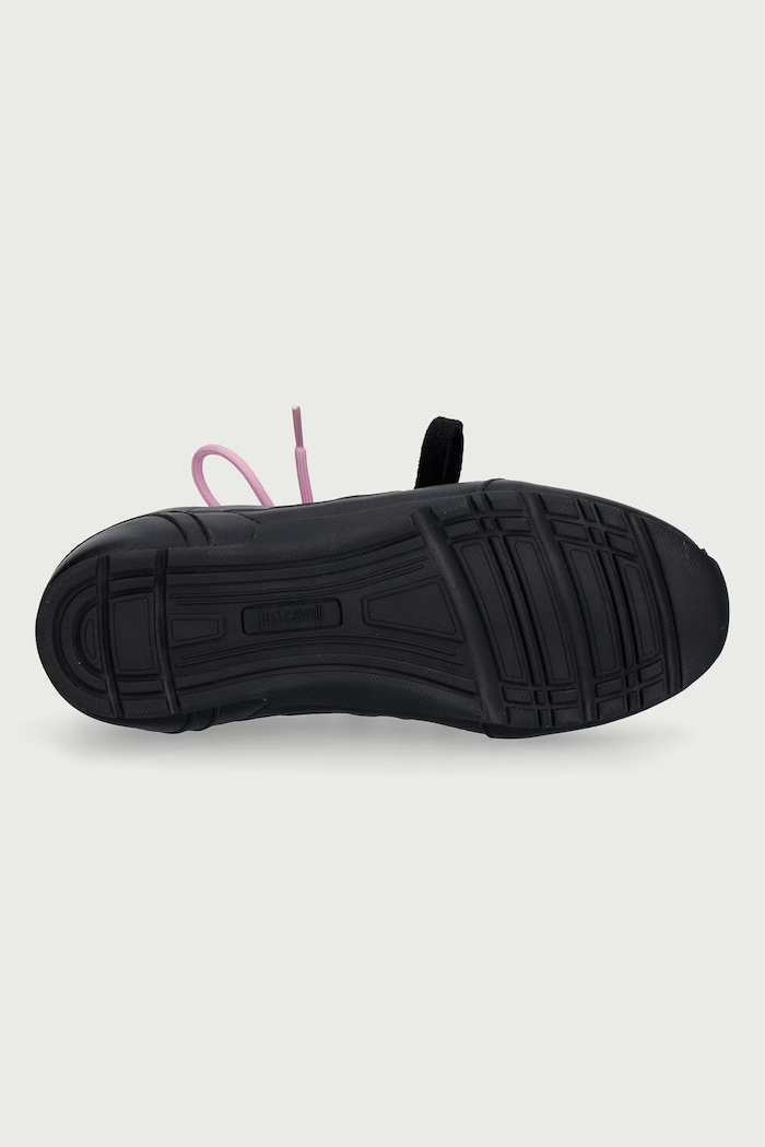 Sneakersy damskie skórzane Just Cavalli czarny 81RA3SF1ZPC47899