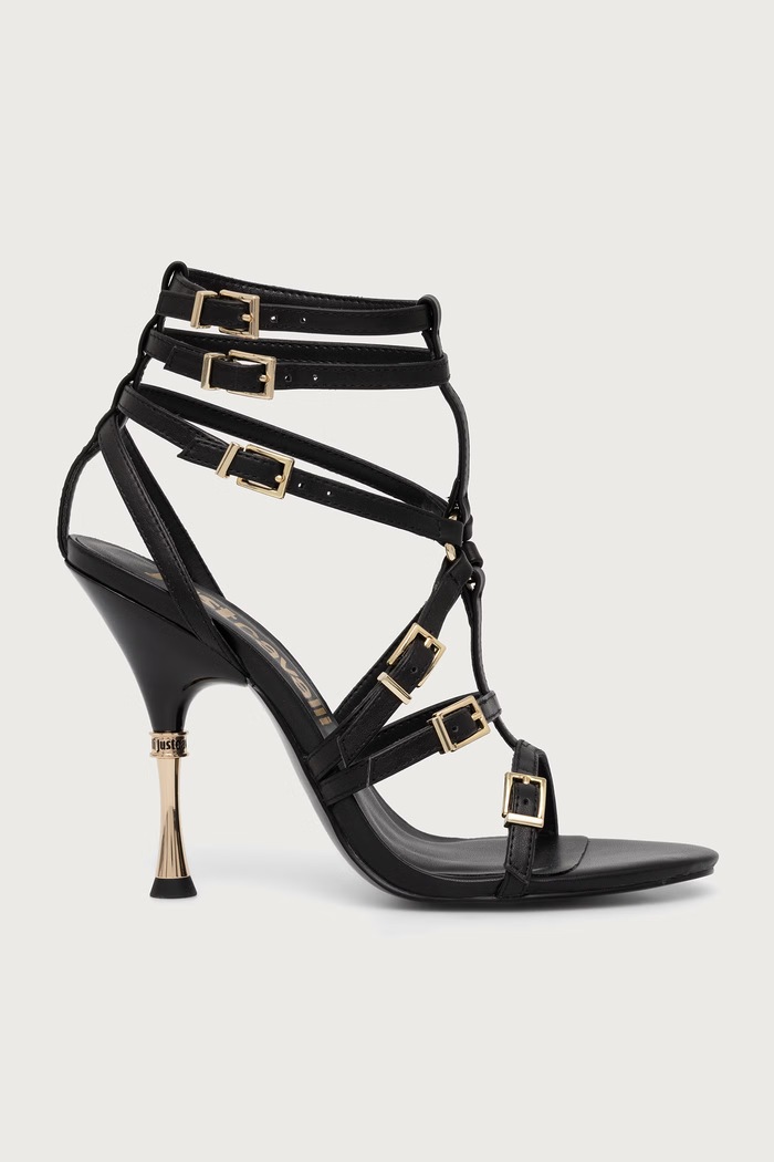 Just Cavalli Szpilki na wysokim obcasie 81RA3S42ZPC28899 czarny AW26