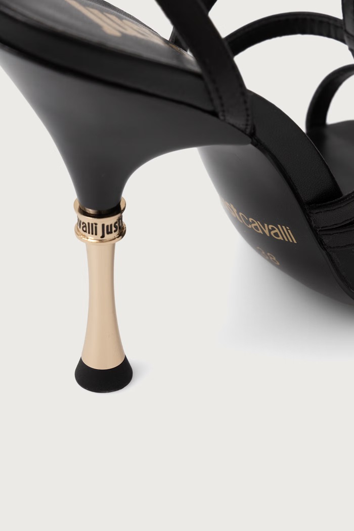 Szpilki na wysokim obcasie Just Cavalli czarny 81RA3S42ZPC28899