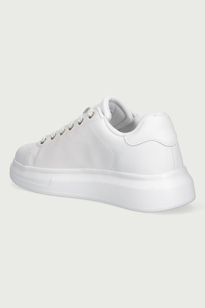 Obuwie Just Cavalli Sneakersy damskie skórzane 81RA3SB1ZPC43003 biały