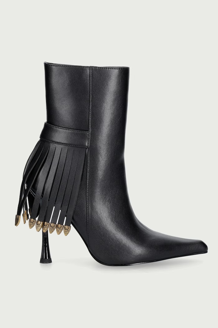 Just Cavalli Botki damskie skórzane 81RA3S65ZPC27899 czarny AW26