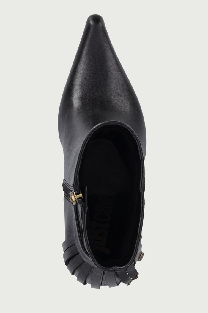 Botki damskie skórzane Just Cavalli 81RA3S65ZPC27899 czarny