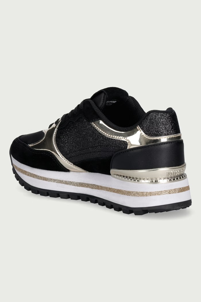 Obuwie Just Cavalli Sneakersy damskie 81RA3SJ1ZSF09PL9 czarny