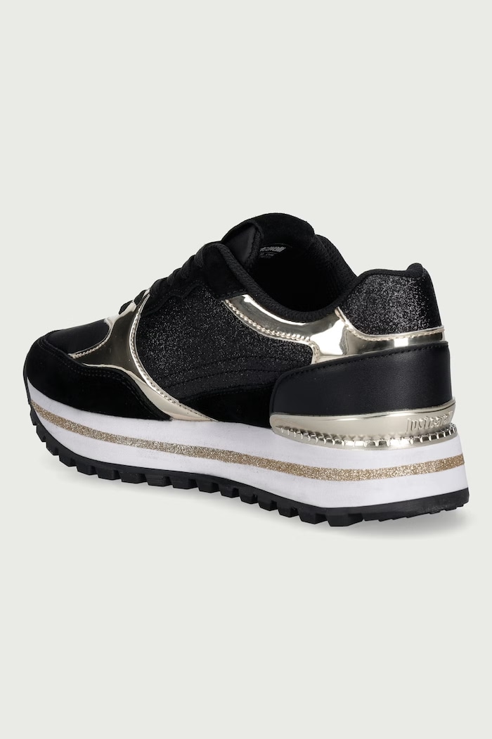 Obuwie Just Cavalli Sneakersy damskie 81RA3SJ1ZSF09PL9 czarny