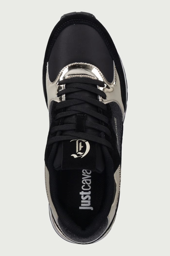 Sneakersy damskie Just Cavalli 81RA3SJ1ZSF09PL9 czarny