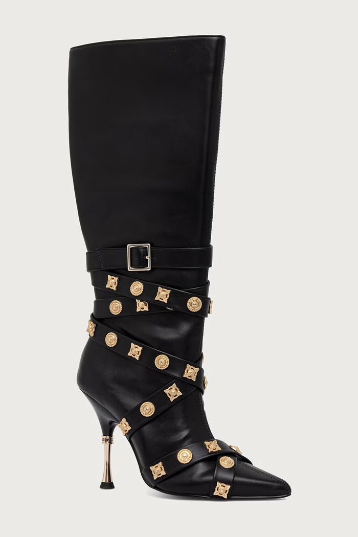 Just Cavalli Kozaki na szpilce damskie czarny 81RA3S48ZSE94899