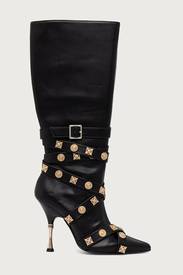 Just Cavalli Kozaki na szpilce damskie 81RA3S48ZSE94899 czarny AW26