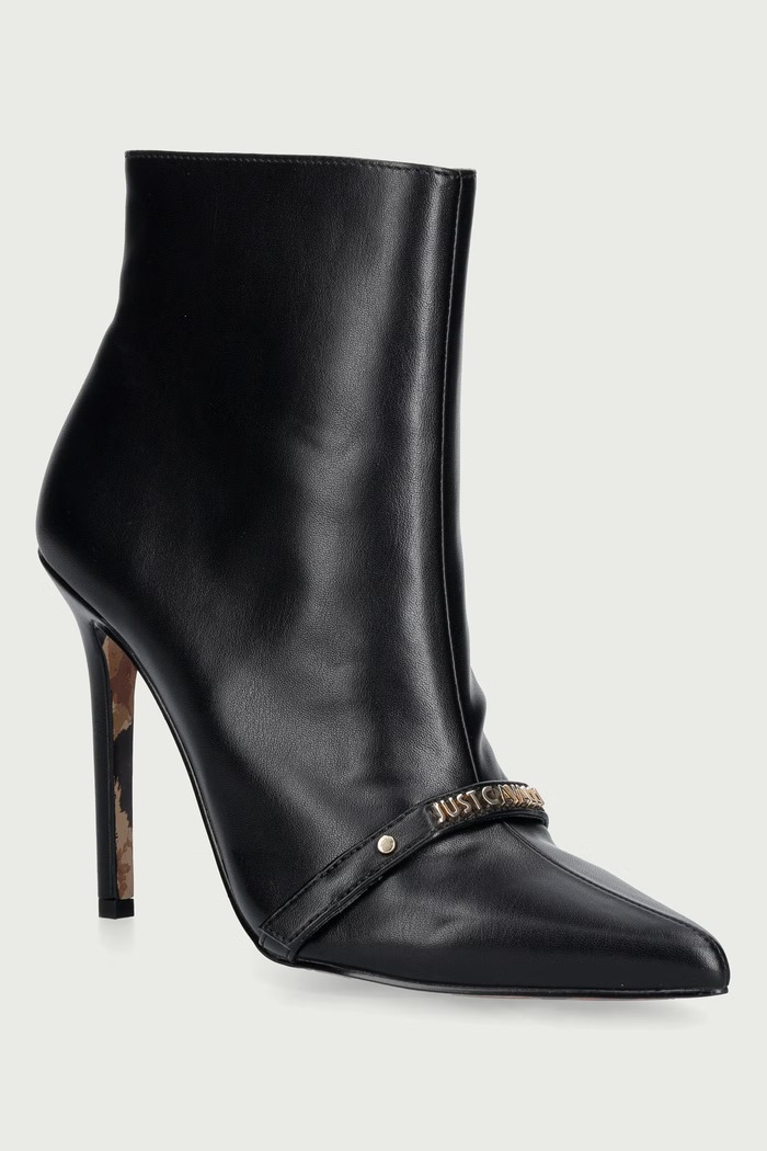 Just Cavalli Botki na szpilce damskie czarny 81RA3S12ZSE90899