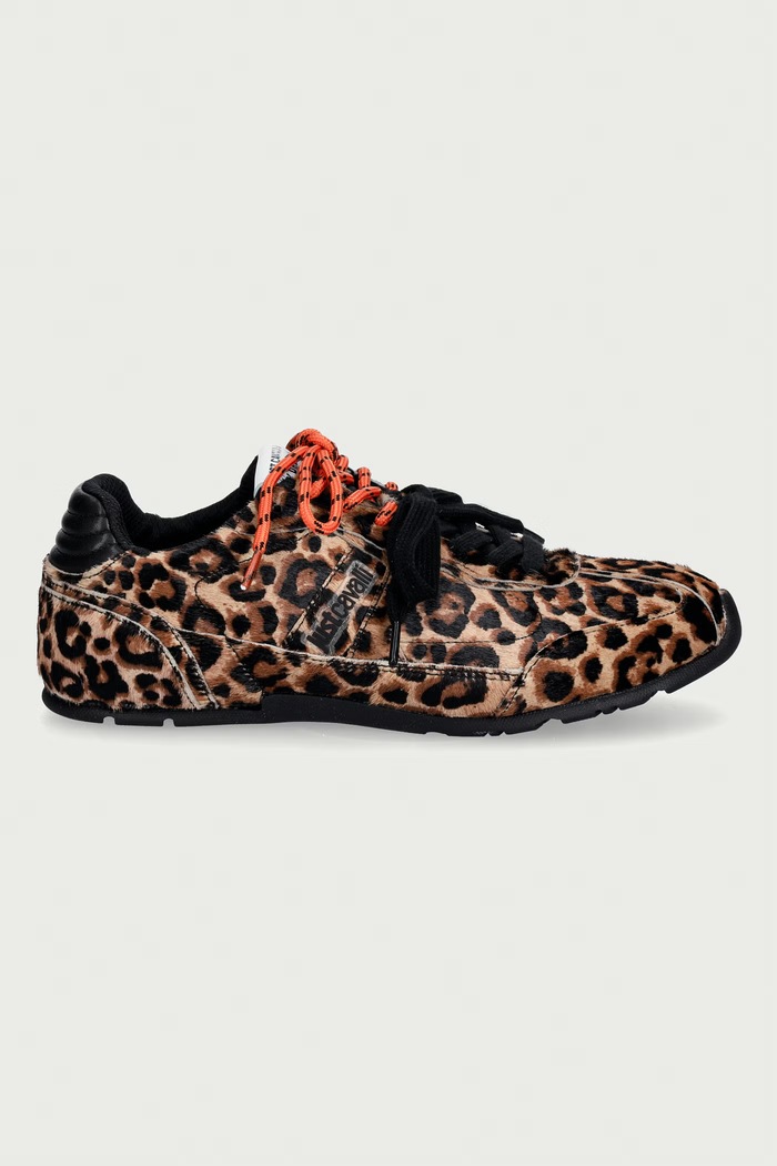 Just Cavalli sneakersy damskie 81RA3SF1ZPC50QL7 brązowy AW26