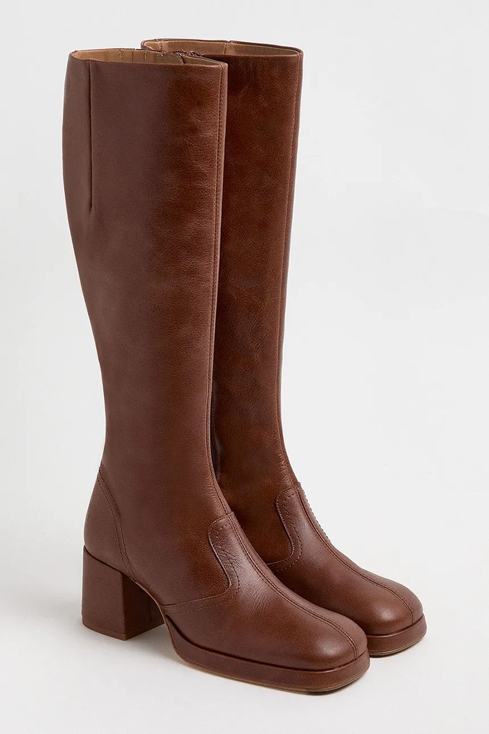 Miista Kozaki damskie skórzane Donna MI.6155 brązowy AW26