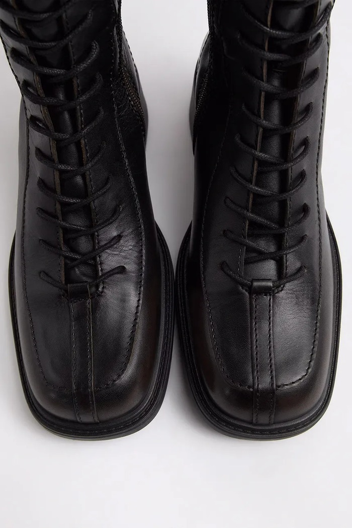 Kozaki damskie skórzane Sabryna Miista brązowy E8.4384