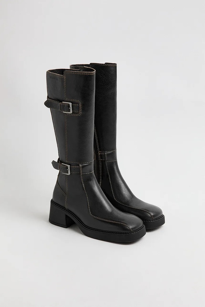 Miista Kozaki damskie skórzane Jarmila E8.4241 czarny AW26