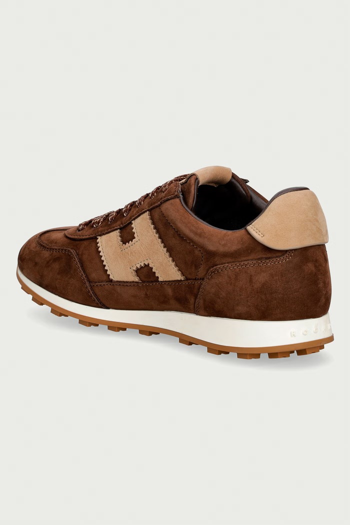Obuv Hogan H727 Allacciato H sneakers dámske semišové HXW7270GH0T6RN0PC0 hnedá