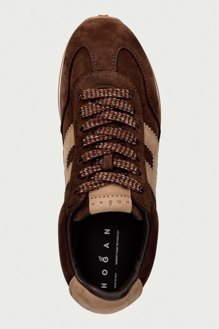 H727 Allacciato H sneakers dámske semišové Hogan HXW7270GH0T6RN0PC0 hnedá