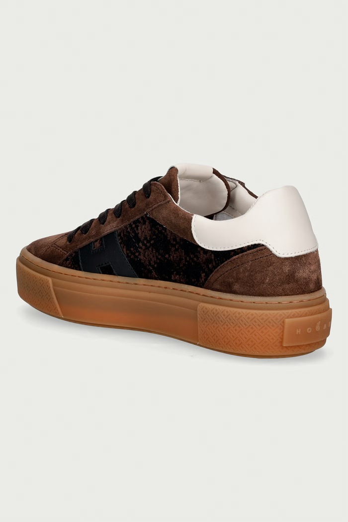 Obuv Hogan H705 Allacciato H sneakers dámske HXW7050GB0BVI50R2F hnedá