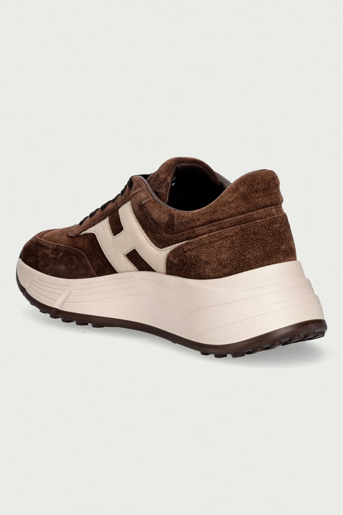 Obuv Hogan H669 Allacciato H sneakers pánske semišové HXW6690FR30U5W0UUM hnedá
