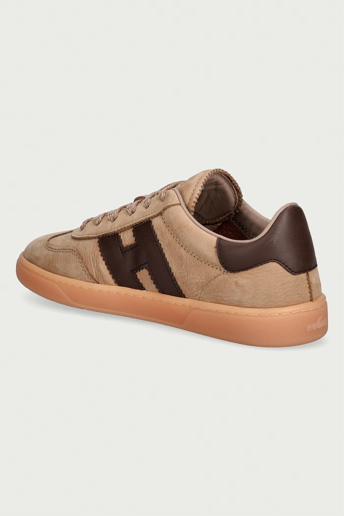 Obuv Hogan Hogan Cool Allacciato H sneakers nubukové HXW6470FB6TUIE0CP4 béžová