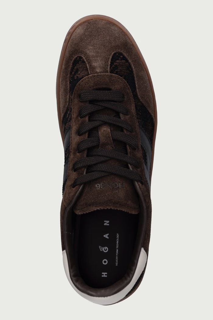 Hogan Cool Allacciato H sneakers dámske semišové Hogan HXW6470FB6BVI50R2F hnedá
