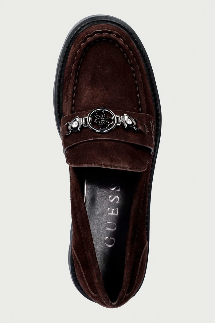 Мокасини дамски YAAKO2 Guess FLFYA2.SUE14.DBROW кафяв