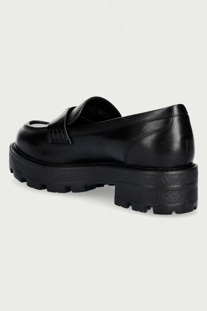 Încălțăminte Guess Mocasini pentru femei din piele YAMINA FLFYAM.LEA14.BLACK negru
