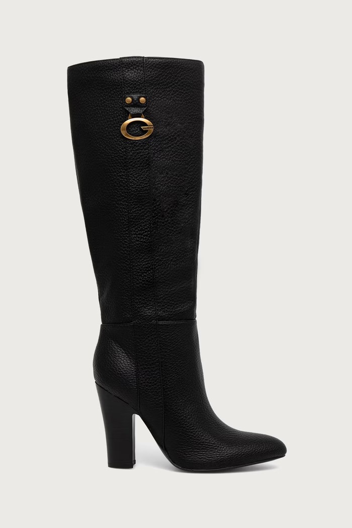 Guess Čižmy na podpätku dámske TYNE FLFTYN.ELE11.BLACK čierna AW26