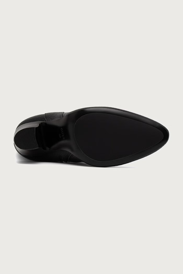 Čižmy na podpätku dámske TYNE Guess čierna FLFTYN.ELE11.BLACK