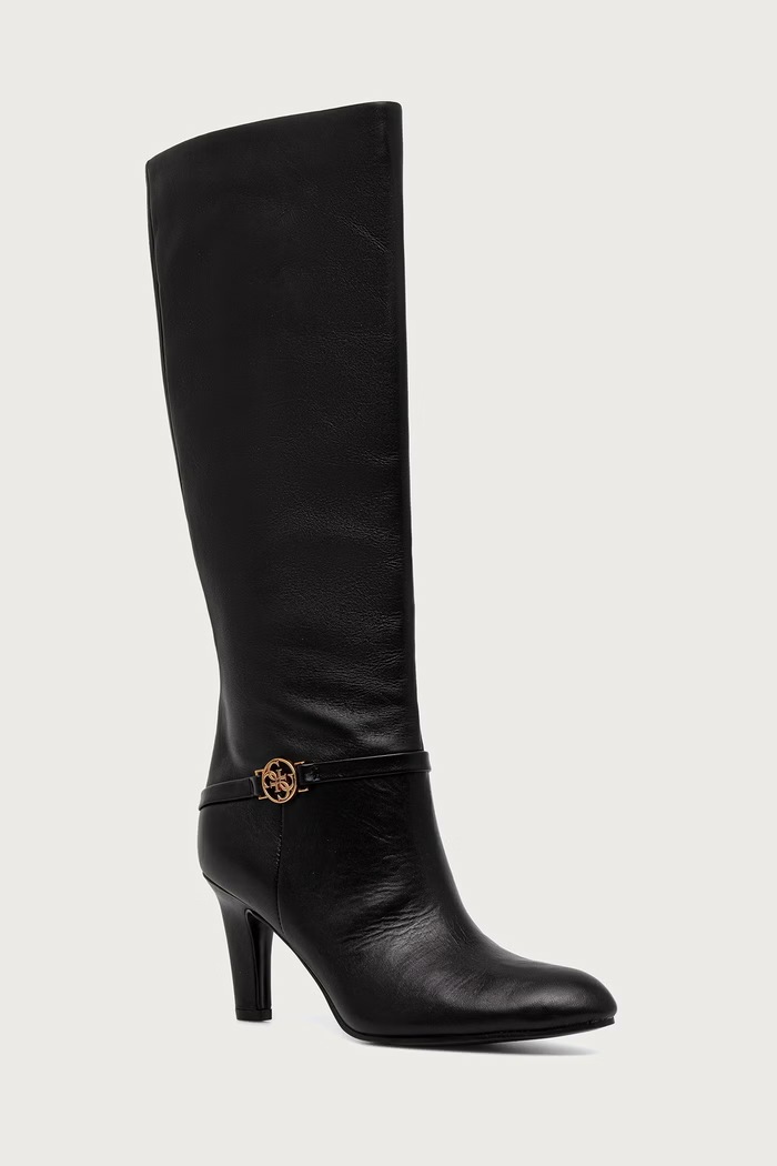Guess Сапоги для женщин кожаные OATIE чёрный FLFOAT.LEA11.BLACK