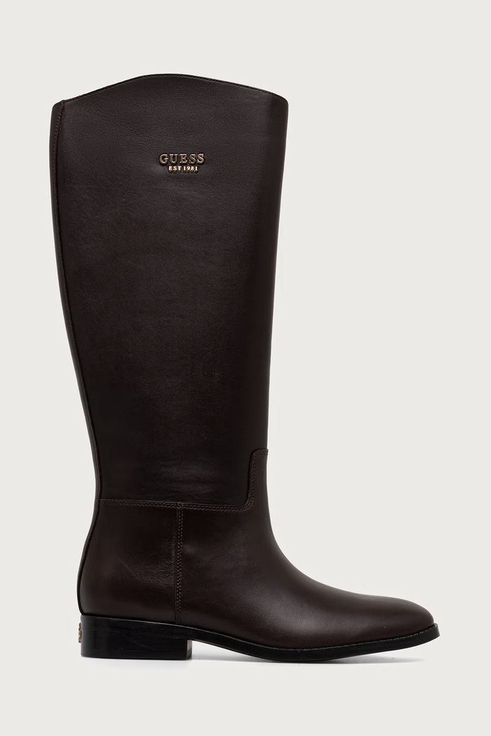 Guess Сапоги для женщин кожаные NAURE FLFNAU.LEA11.DBROW коричневый AW26