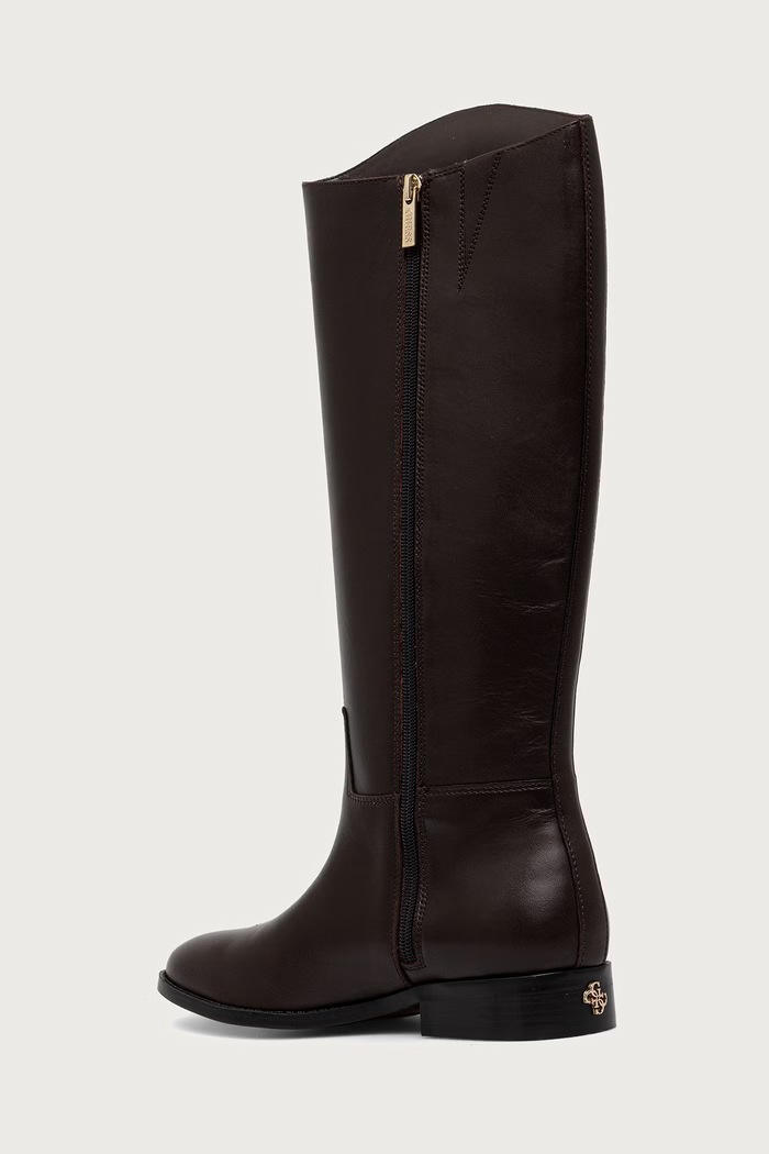 Обувь Guess Сапоги для женщин кожаные NAURE FLFNAU.LEA11.DBROW коричневый