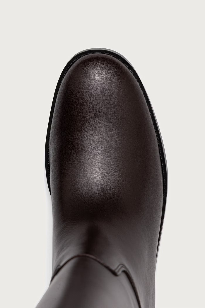 Сапоги для женщин кожаные NAURE Guess FLFNAU.LEA11.DBROW коричневый