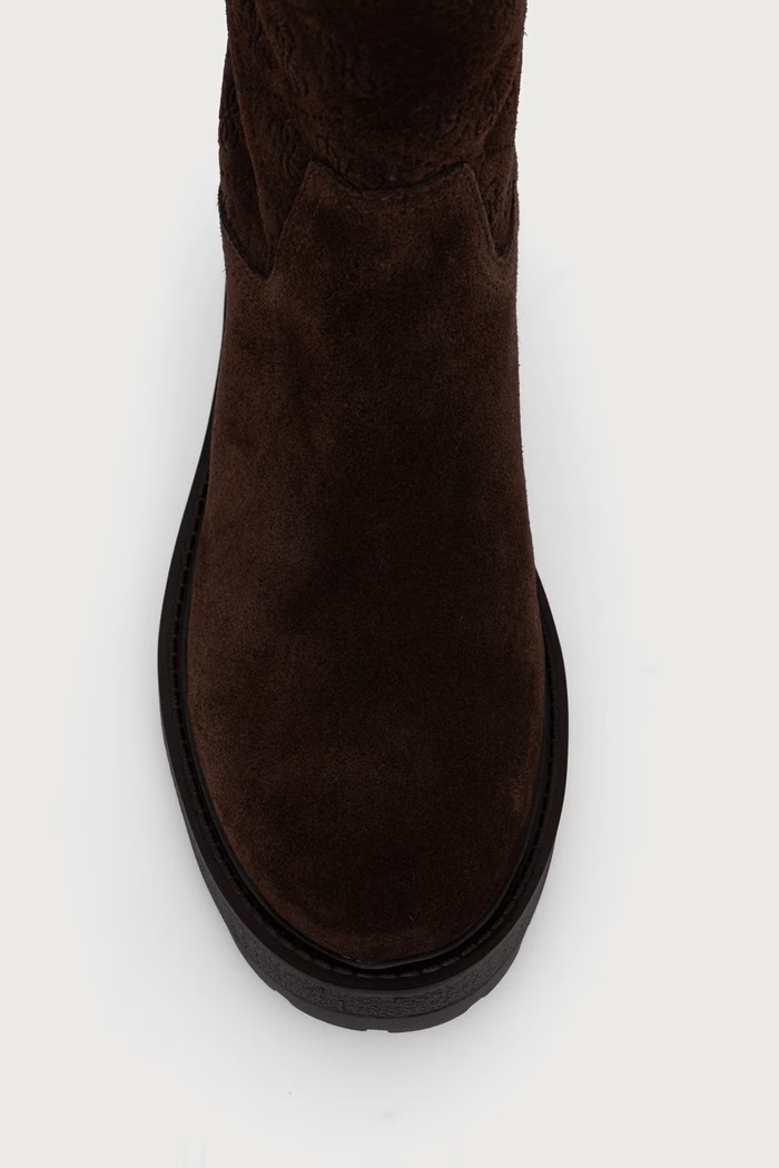 Čižmy dámske semišové YAILYN2 Guess FLFL2Y.SUE11.BROWN hnedá