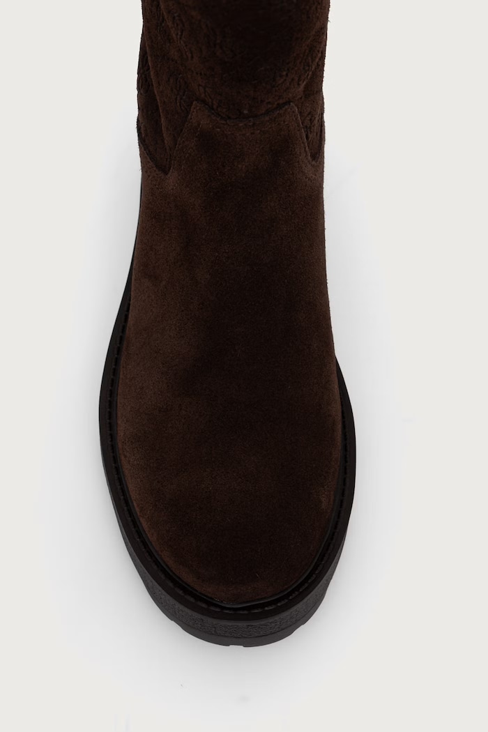 Čižmy dámske semišové YAILYN2 Guess FLFL2Y.SUE11.BROWN hnedá
