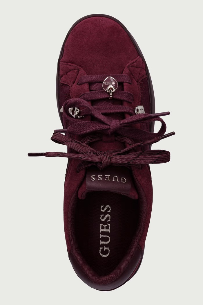 JARDIN sneakersy damskie Guess FLFJAR.FAL12.WINE bordowy