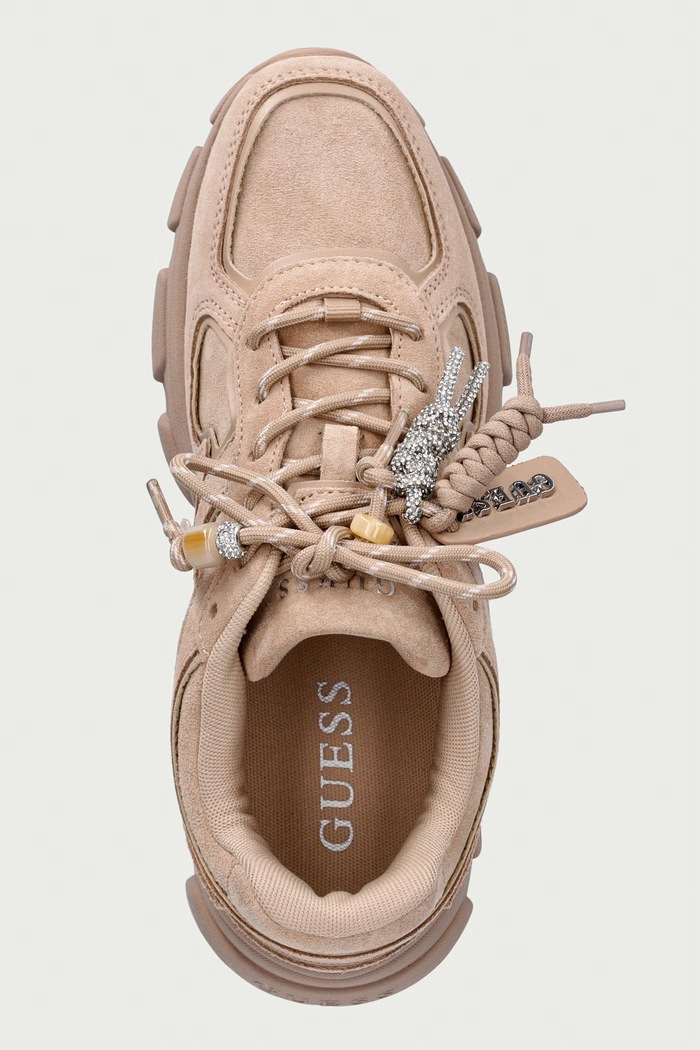 Guess IRRINA кроссовки для женщин замшевые бежевый FLFIRR.SUE12.NATU
