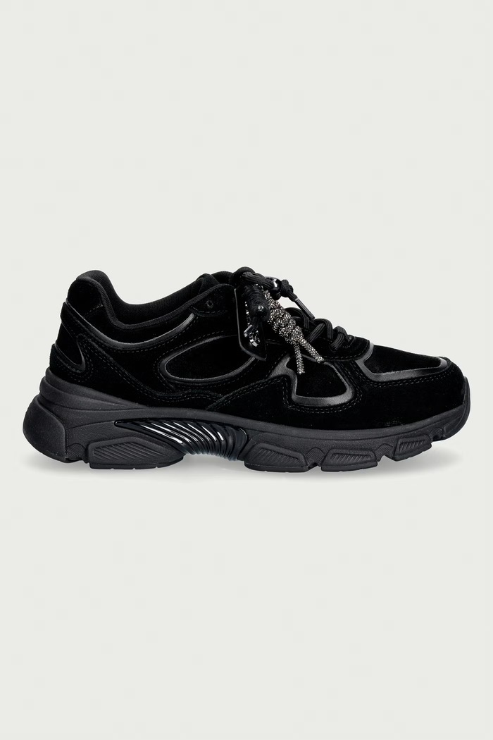 Guess IRRINA tenisice za žene od brušene kože FLFIRR.SUE12.BLACK crna AW26